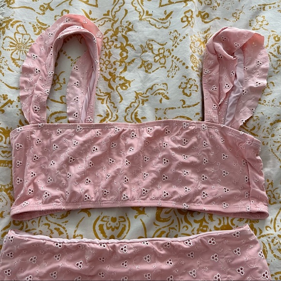 Dippin Daisys Pink Eyelet Bikini - Picture 3 of 5